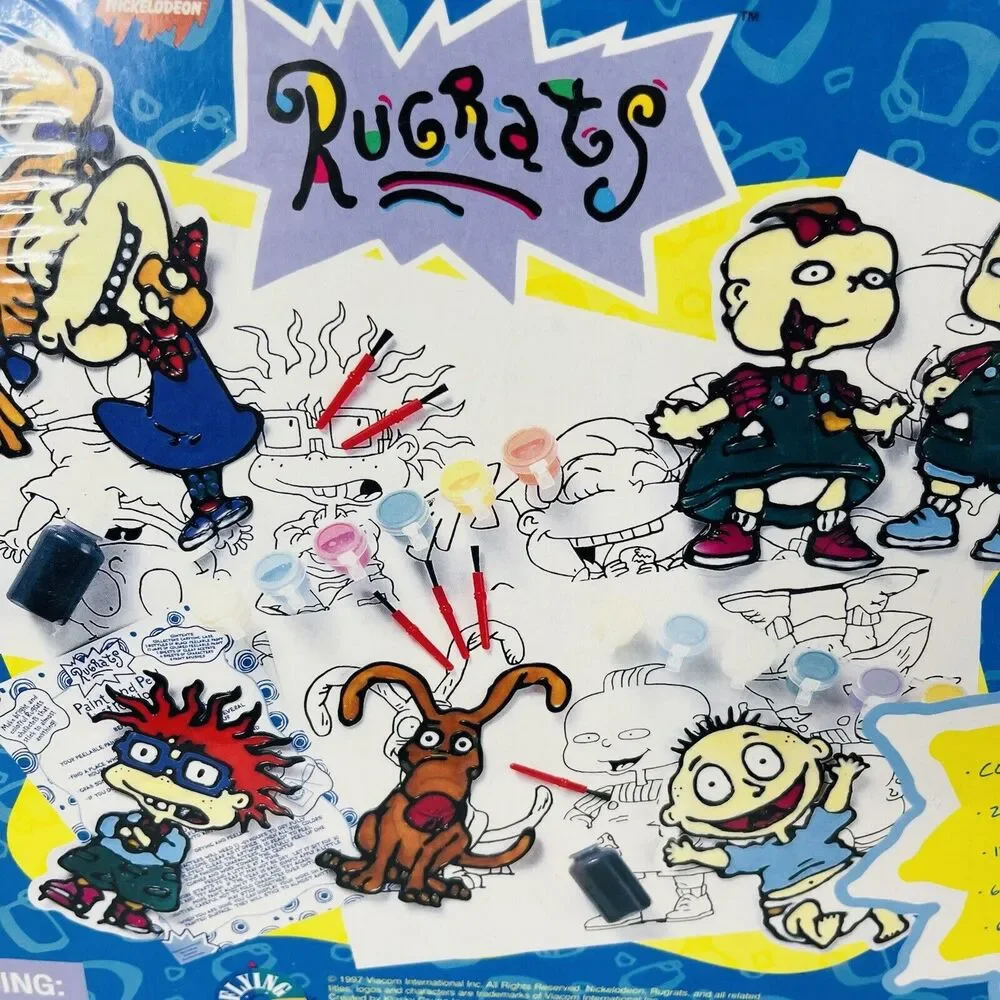 NICKELODEON Rugrats Tommy's Liquid Magic Window‎ Art Activity Case Sealed 1997